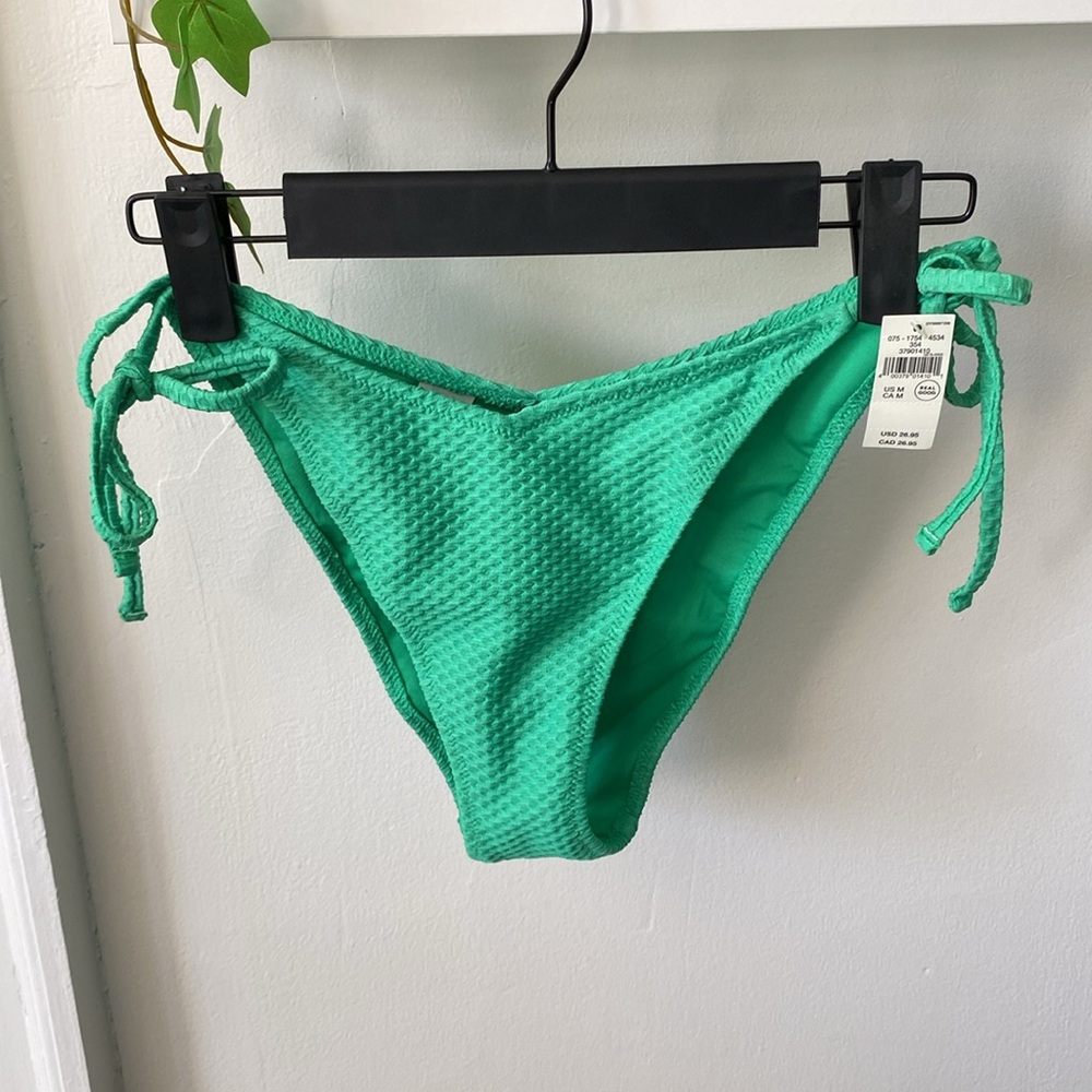 NWT Aerie Jacquard Scrunchie Cheekiest Bikini Bottom